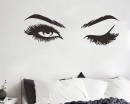Eyelashes & Brows Wall Decal
